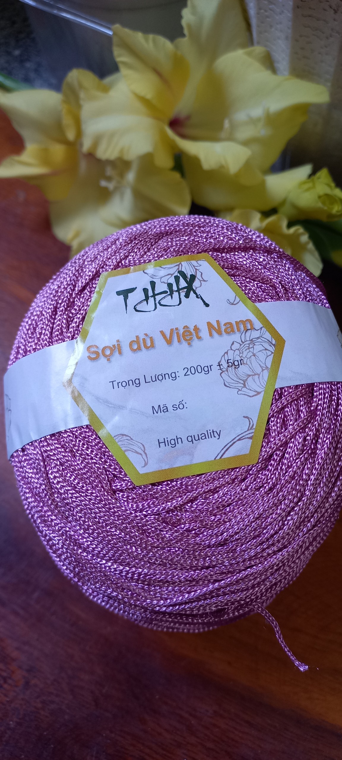Sợi dù Việt Nam 1mm làm đồ thủ công đan móc màu 11