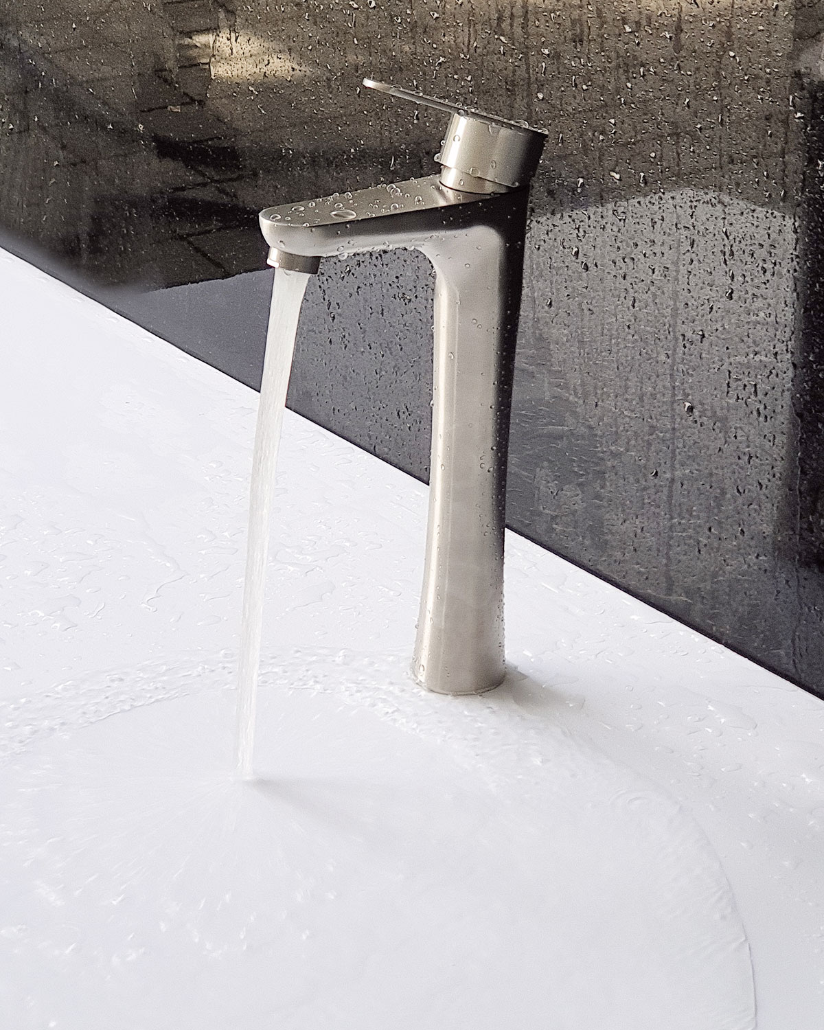 Vòi lavabo điếu nóng lạnh, Inox SUS 304 Eurolife EL-T023