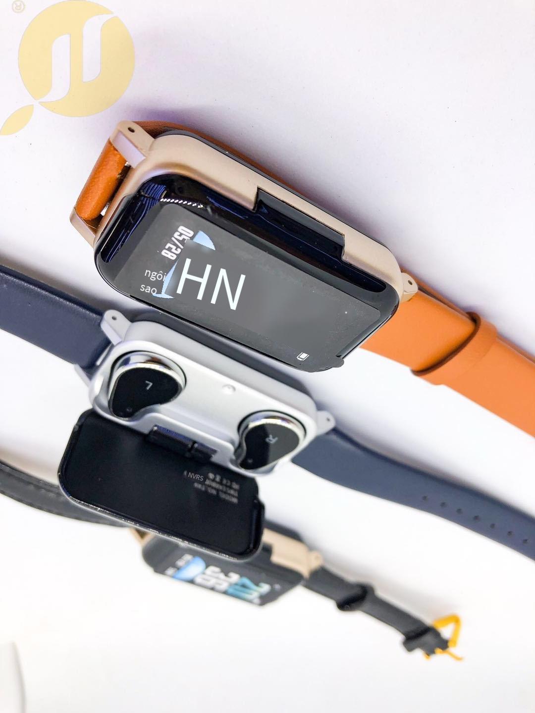 Giao hàng nhanh tai nghe bluetooth thông minh đồng hồ thể thao 2 trong 1 quà tặng cao cấp màn hình màu vòng tay đơn giản đồng hồ đo nhịp tim T89