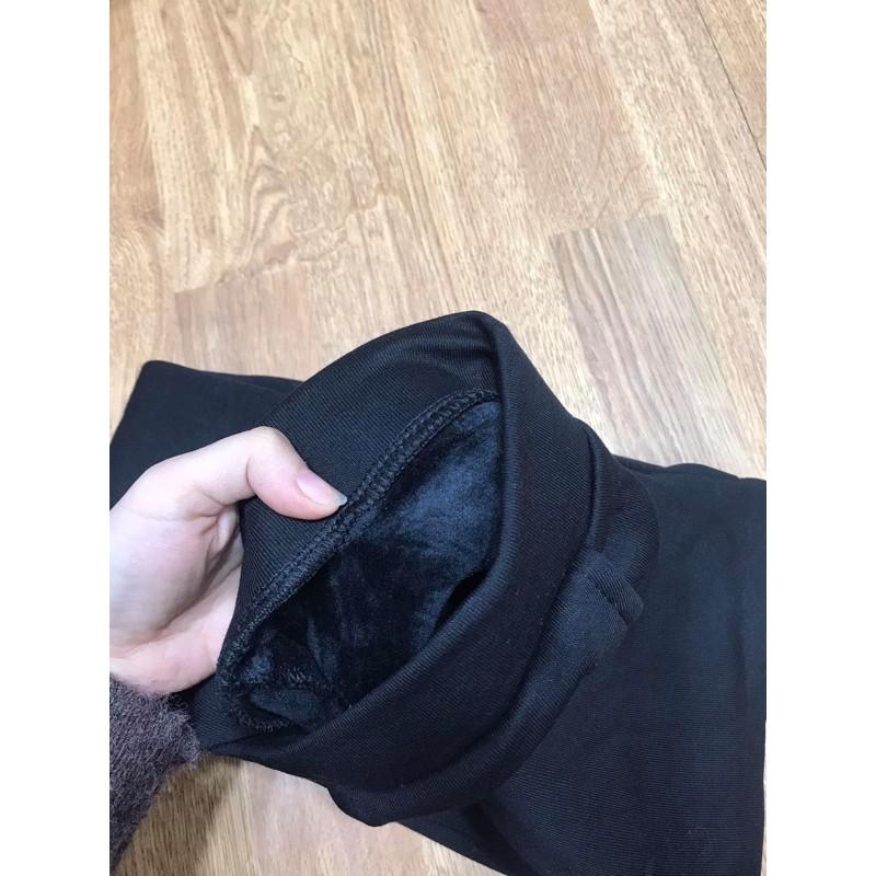 Quần leging mèo lót lông