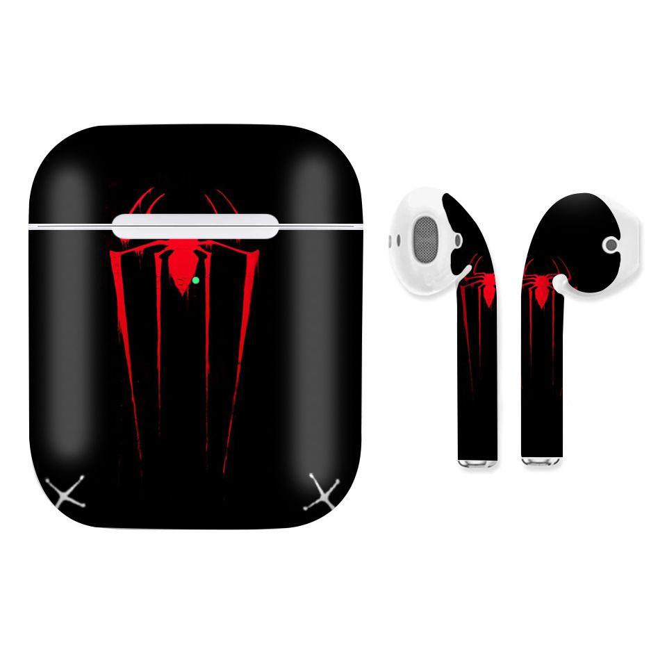 Miếng dán skin chống bẩn cho tai nghe AirPods in hình siêu anh hùng - AVG - 0x10170 (bản không dây 1 và 2)