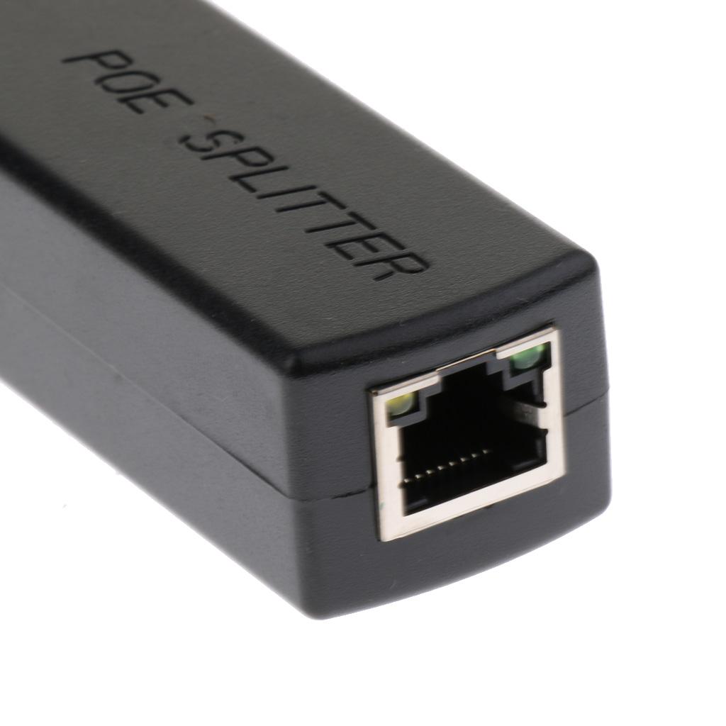 IEEE 802.3af USB Active PoE Splitter Power Over Ethernet 48V to 12 V Computer