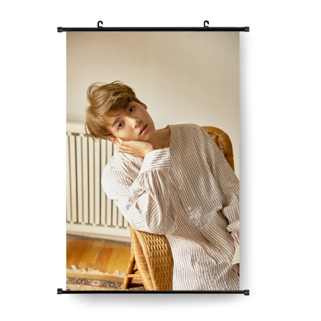 Tranh vải cuộn Jungkook poster vải treo khổ lớn idol Jungkook 40x58cm