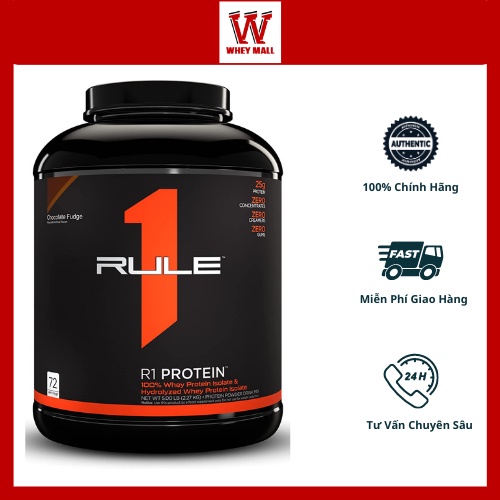 Rule 1 Protein 5Lbs (2.27kg)  Whey Rule 1 Isolate Hỗ trợ tăng cơ giảm mỡ 