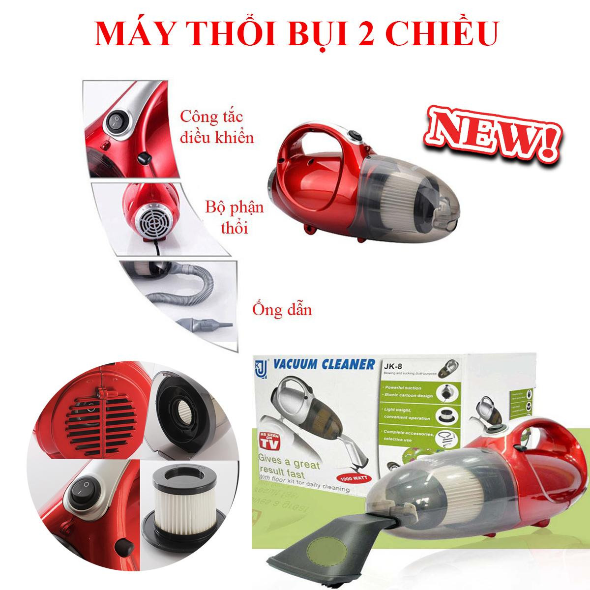 MÁY THỔI HÚT BỤI JK8 VACUUM CLEANER ĐA NĂNG 2 CHIỀU CÔNG SUẤT LỚN - NGUỒN 12V