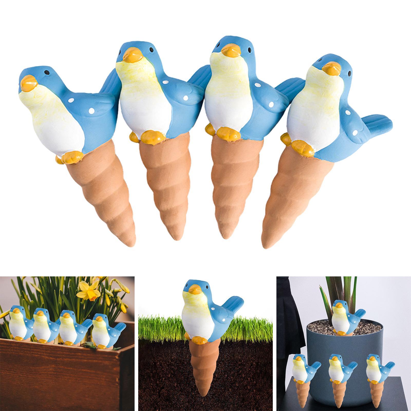 4 Pieces Cute Water Seepage Device Practical for Bonsai Outdoor Garden