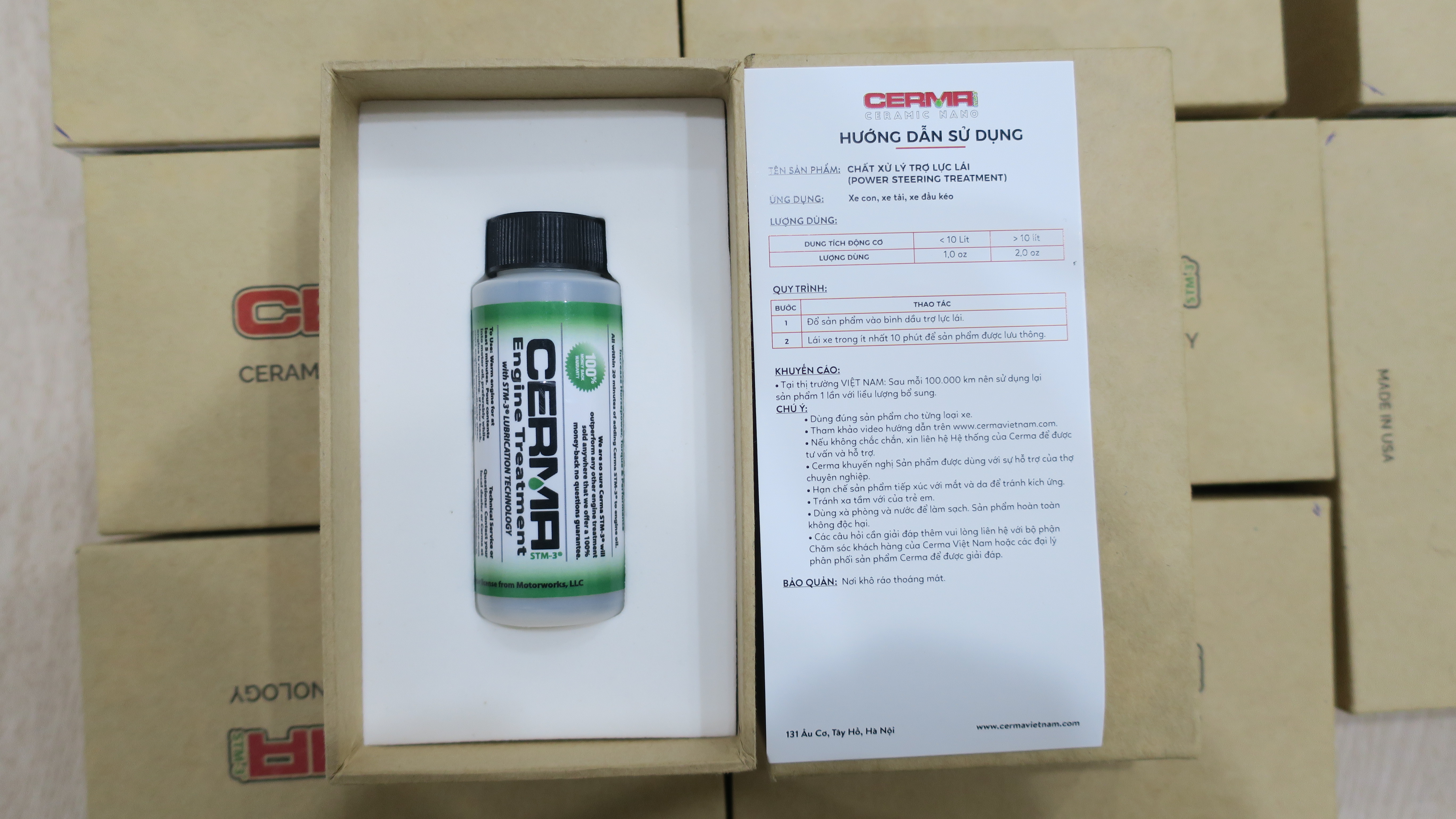 Chất xử lý động cơ xăng dành cho ô tô (Engine Treatment-Gasoline) - 1.0oz CERMA