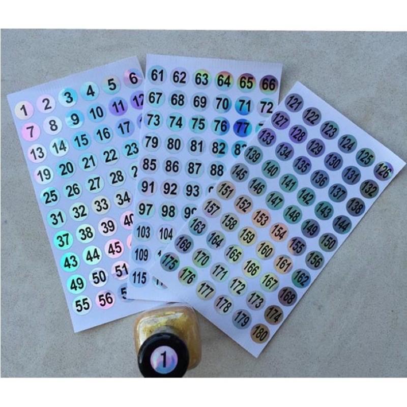 Tem số từ 1-180