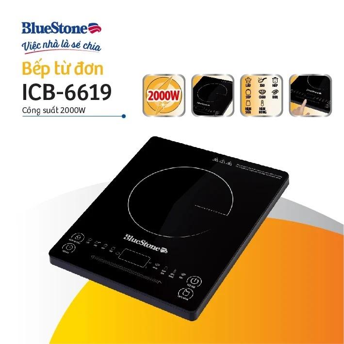 Bếp Từ Đơn BlueStone ICB-6619, Công Suất 2000w - Cảm Ứng, Hàng Chính Hãng