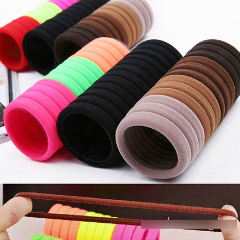 Set 20 Dây Chun Buộc Tóc Siêu Xinh Đựng Trong Hộp Ống Trong Suốt Tiện Lợi - Egreen Dùng 1 Lần