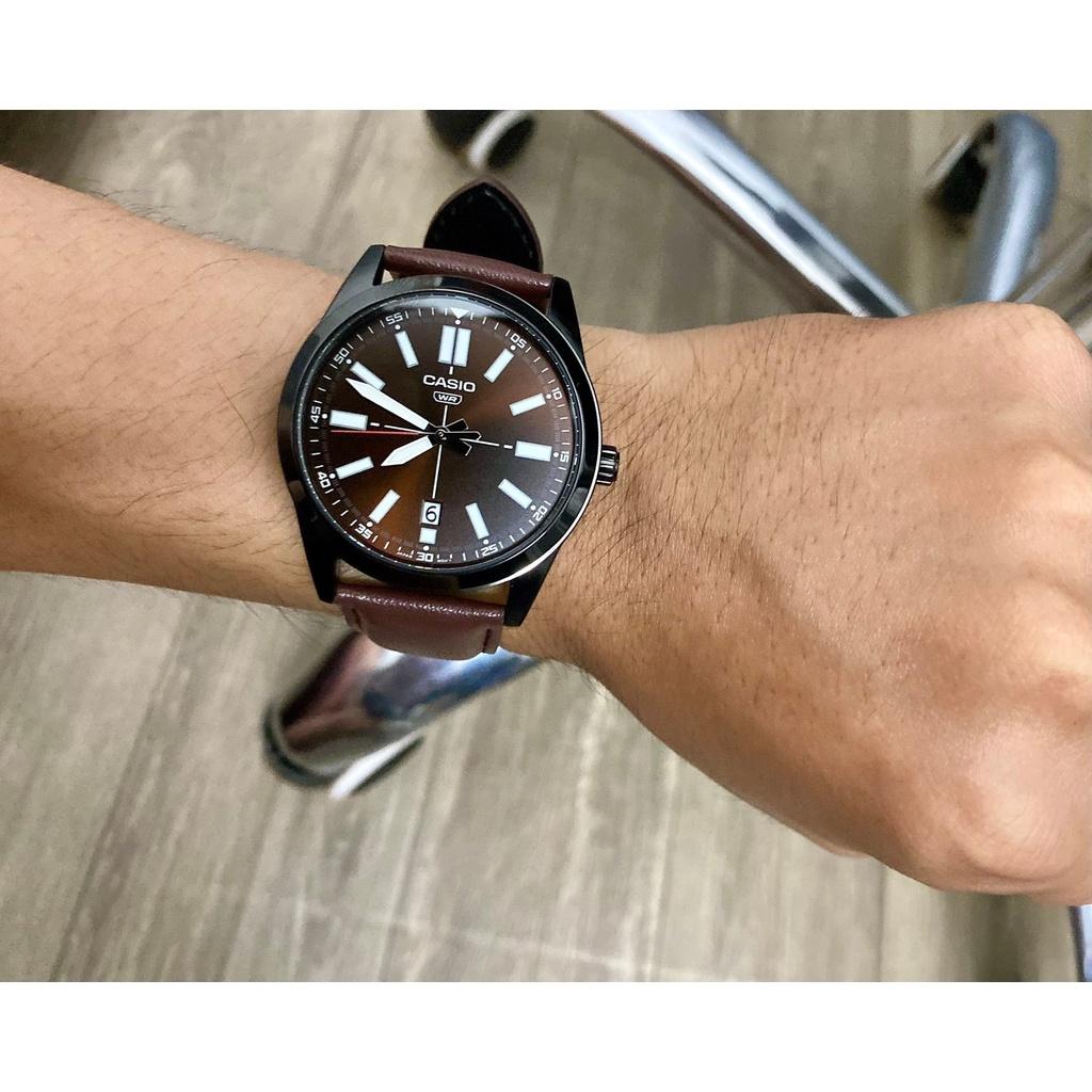Đồng Hồ Nam Dây Da Casio Standard MTP-VD02BL-5EUDF Chính Hãng - MTP-VD02BL-5E