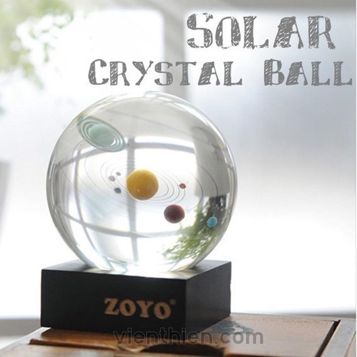 Quả cầu thủy tinh Hệ mặt trời - Solar Crystal Ball 8cm