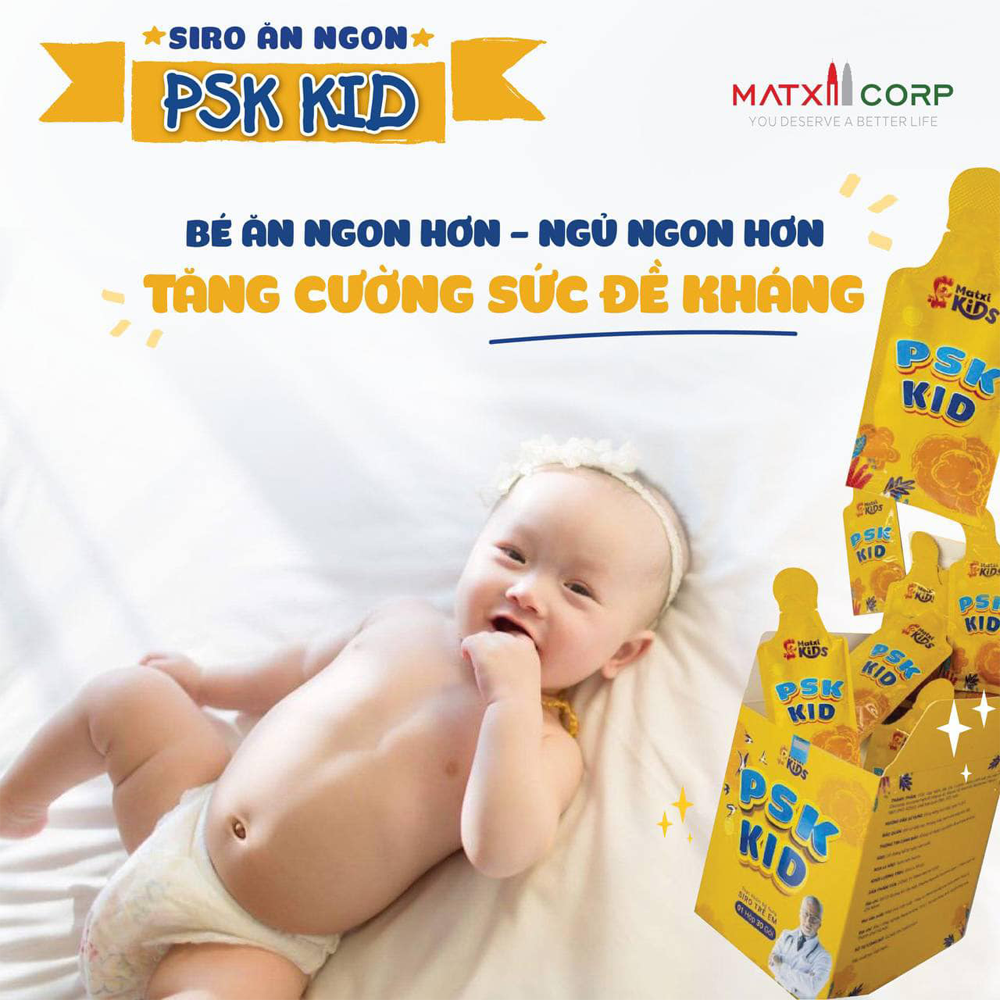 Siro Trẻ Em PSK KID - Giúp Bé Ăn Ngon Và Tăng Sức Đề Kháng - Chính Hãng Matxi Corp