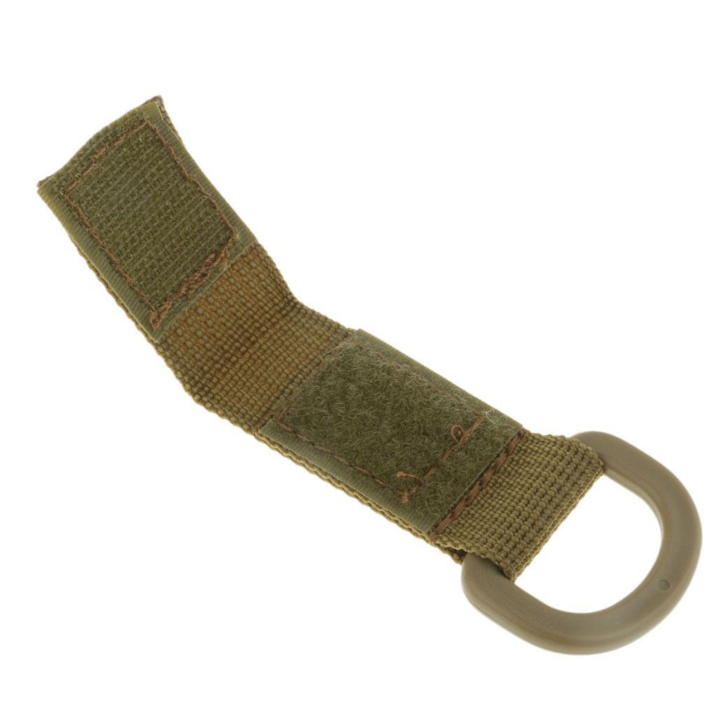 6pcs Nylon Molle Webbing Hanger Hook, Carabiner Water Bottle Buckle Holder for Outdoor Hiking Camping Traveling