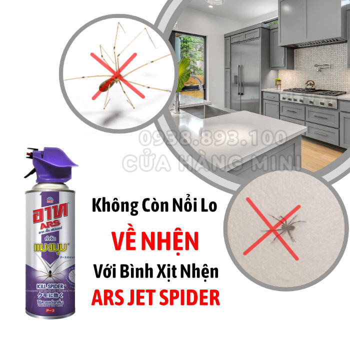 Chai Xịt Nhện ARS Jet Spider Thái Lan - 300ml