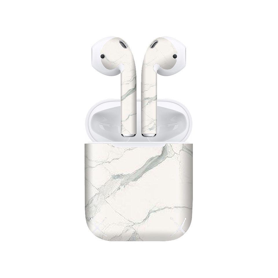 Miếng dán skin cho AirPods in hình đá xám - dah005 (AirPods ,1 2, Pro, TWS, i12)