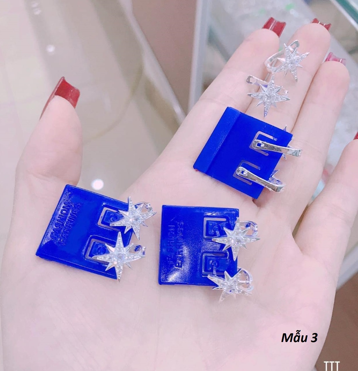 Bông tai bạc thời trang chất liệu bằng bạc MS064a
