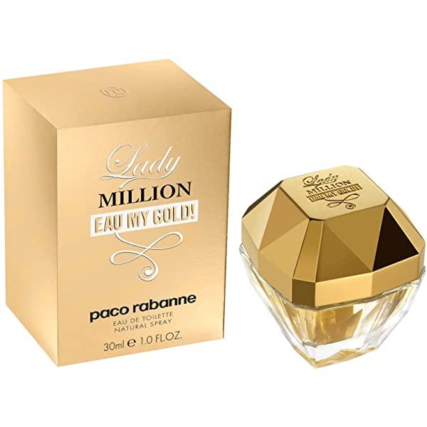 Lady Million Eau My Gold ! by Paco Rabanne 2.7 oz Eau de Toilette Spray