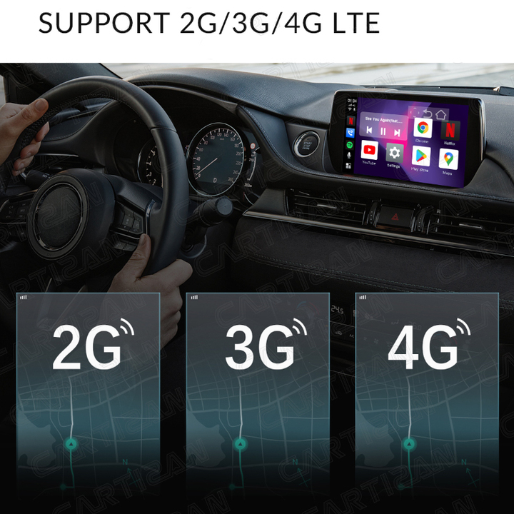 AndroidBox Ai Thế Hệ Mới Nhất dành cho xe ô tô. Android Chip 8 nhân, ram 4G, rom 64G PLC-S21E