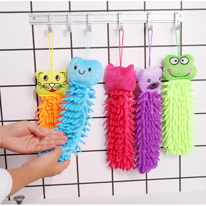 COMBO 2 KHĂN LAU TAY SAN HÔ HÌNH THÚ CƯNG NGỘ NGHĨNH SIÊU THẤM HÚT