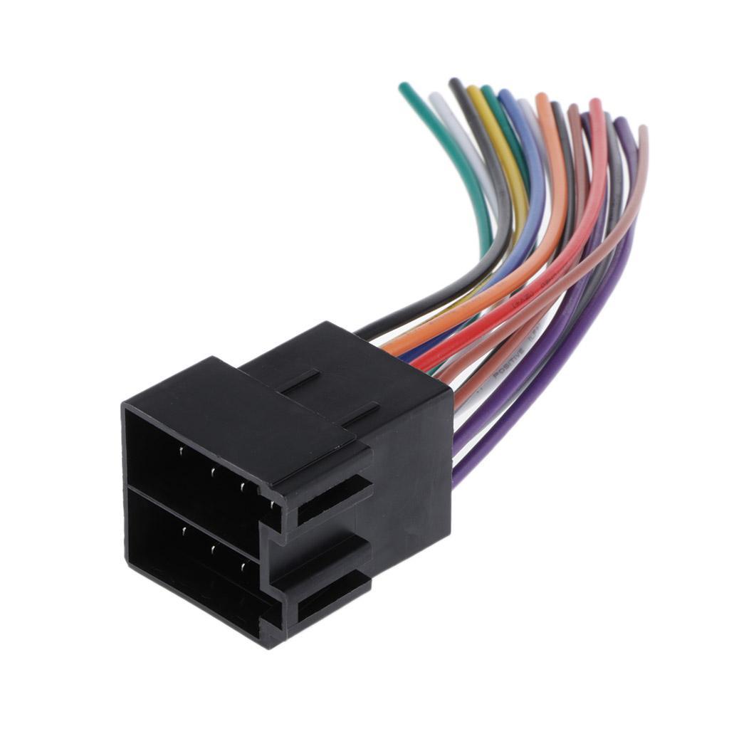 Car Stereo Male Socket Radio ISO Wire Harness Adapter For   a4 96-99