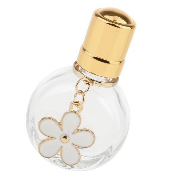 4X 10ml Glass Perfume Essential Oil Bottles Mini Round Aroma Sample Vials