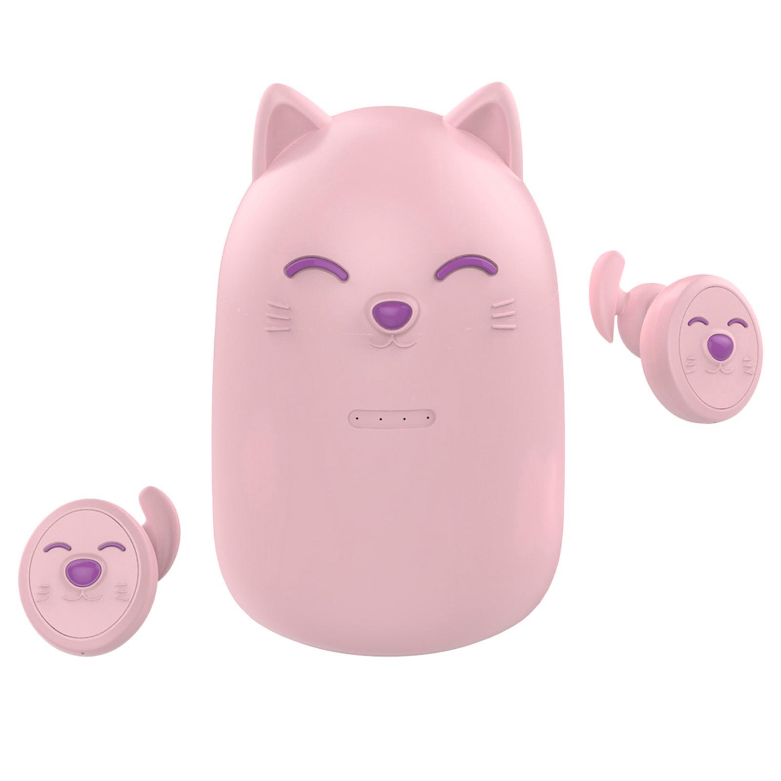 Wireless Earbuds Earphones Touch Function Headphones Stereo Sweatproof Pink