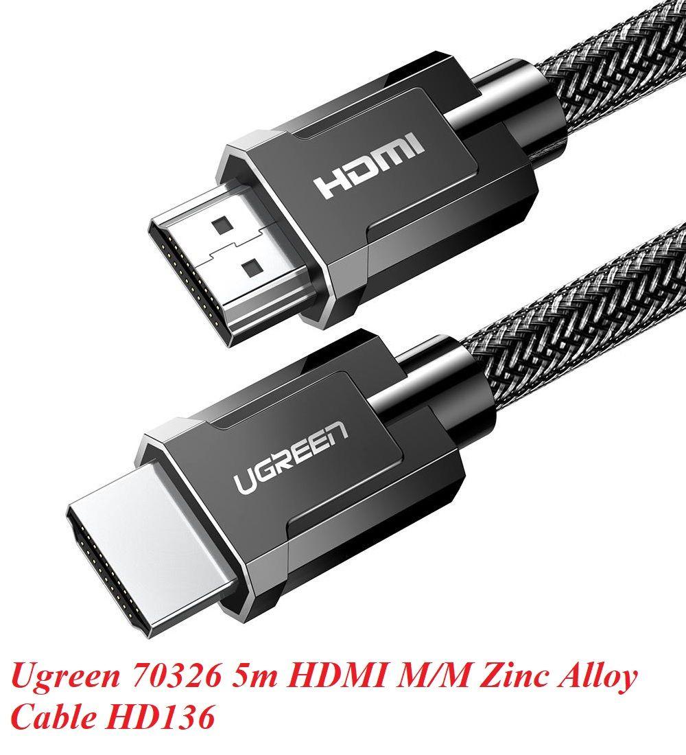 Ugreen UG70326HD136TK 5M 4k 60hz cáp Ultra HDMI 2.0 màu đen - HÀNG CHÍNH HÃNG