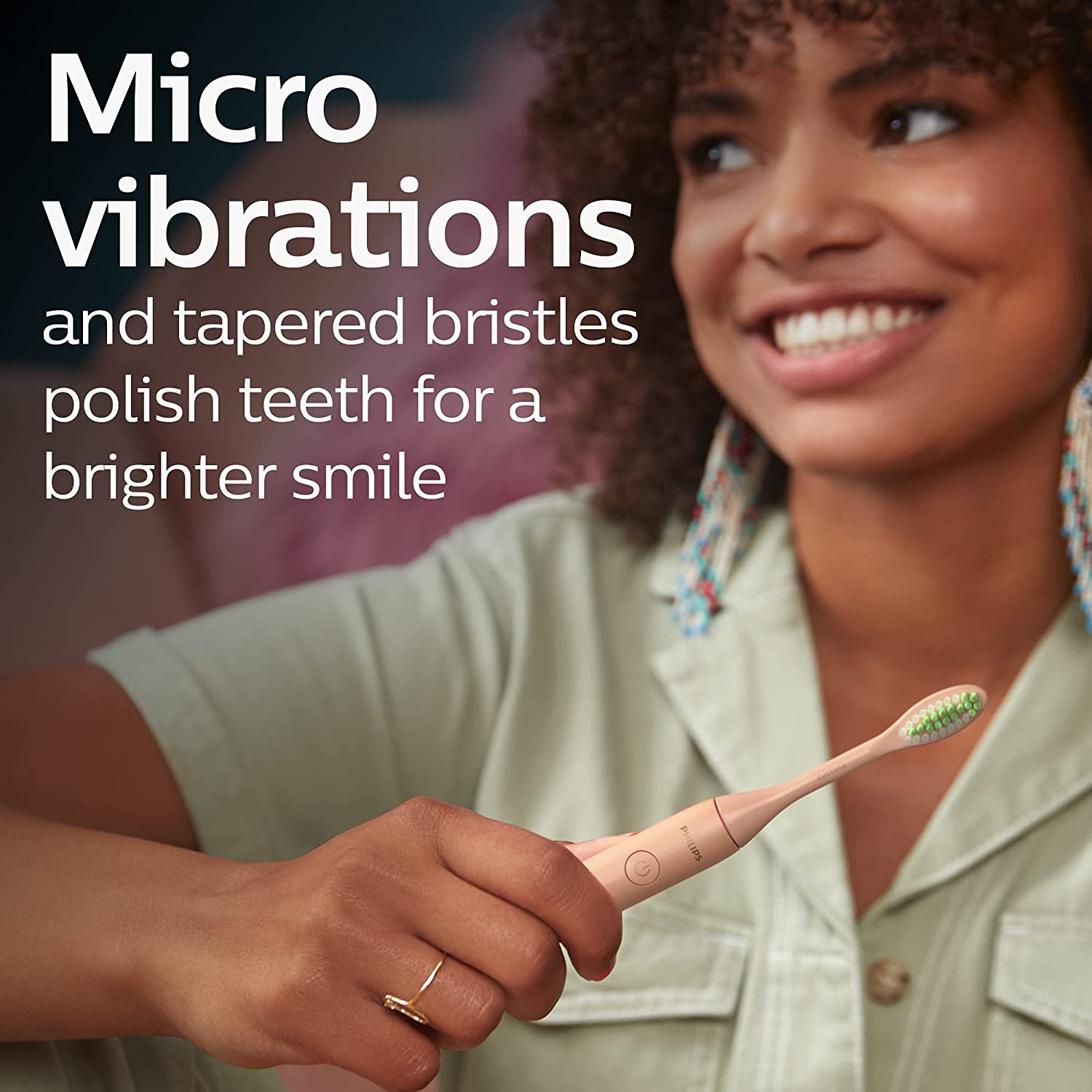 Bàn chải đánh răng có thể sạc lại Philips One by Sonicare, Shimmer, HY1200 / 05