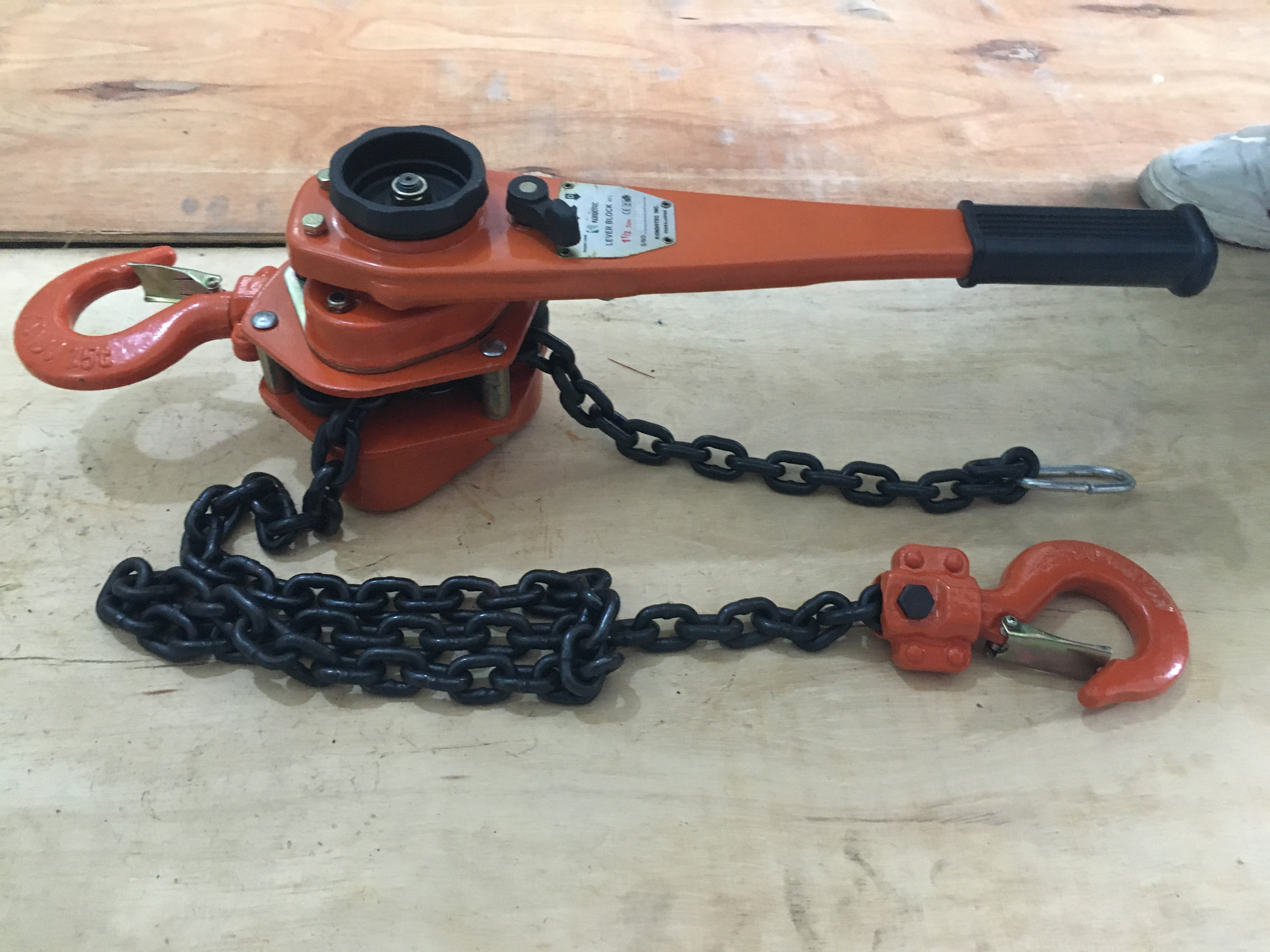 Palang Xích Lắc Tay tải trọng 1.5 tấn x 1.5 mét chính hãng