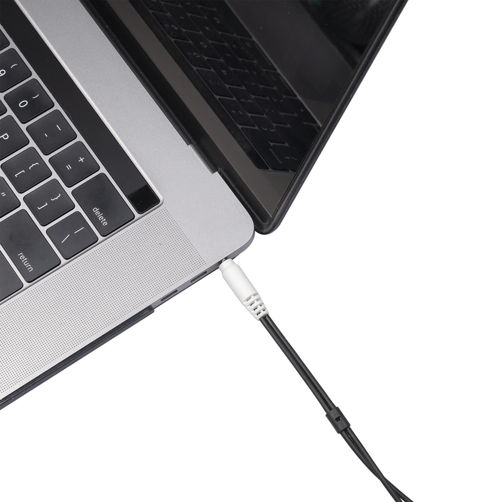 3.5mm Headset Splitter Cable Male to 2 Port Female Professional Plug and Play Durable Stereo Headphones Adapter for Desktop PC Laptop Phone