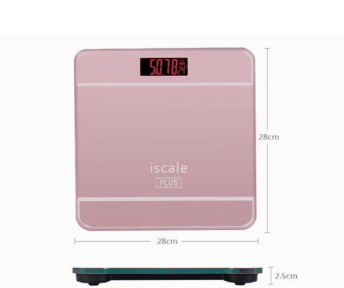 Cân sức khỏe điện tử mặt kính cường lực, kiểu dáng cao cấp tặng kèm 2 pin AAA 180kg (Tặng kèm quà ngẫu nhiên)