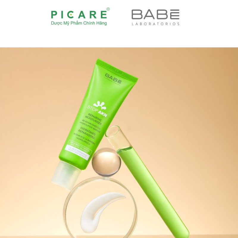 Kem Dưỡng Phục Hồi Da Sau Treatment, Thấm Siêu Nhanh Babe Stop Akn Repairing Moisturiser 50ml