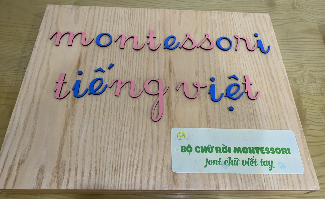 Bộ chữ di động - chữ viết tay tiếng Việt  theo Montessori
