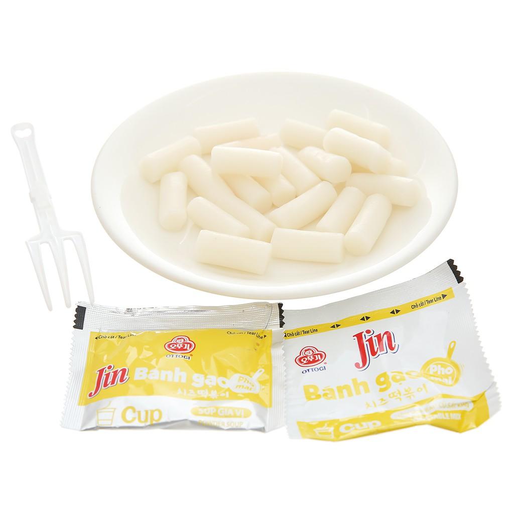 Combo 3 Ly Bánh gạo tokbokki Ottogi Jin vị phô mai 82g