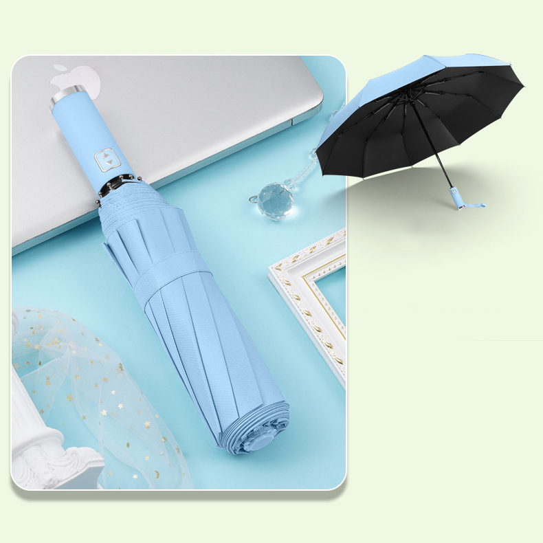 Ô Dù gấp gọn , dù che mưa , chống tia UV 10 nan