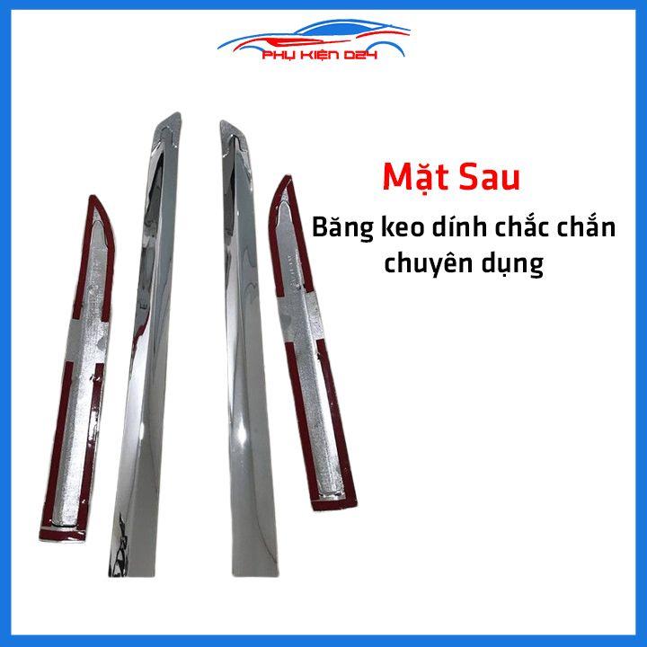 Bộ ốp nẹp sườn Morning 2012-2013-2014-2015-2016-2017-2018-2019-2020-2021-2022 mạ crom trang trí làm đẹp xe