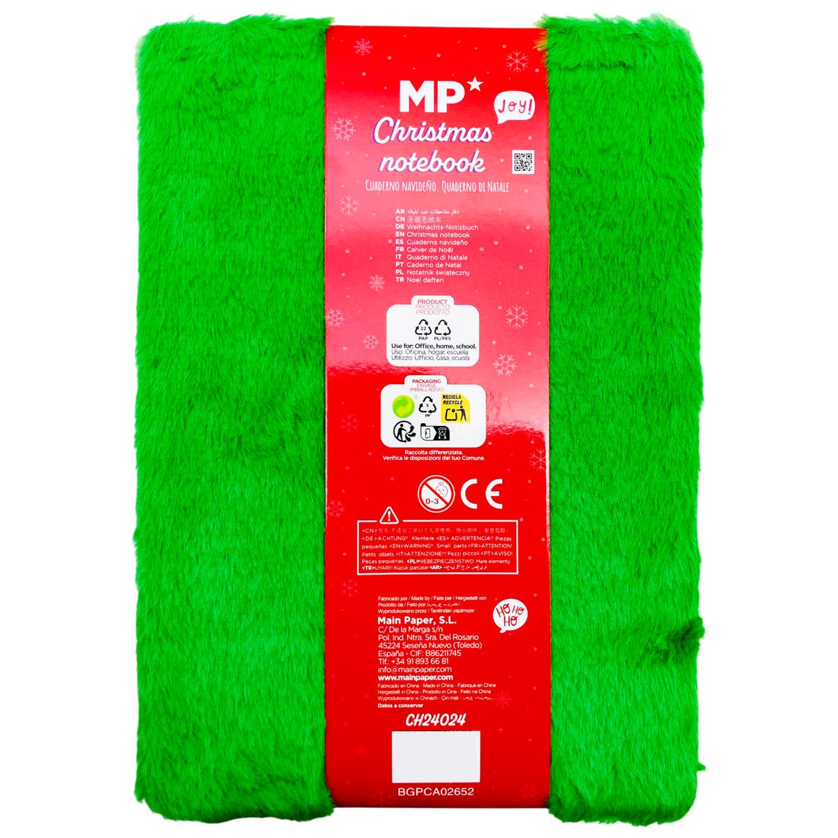 Sổ Tay Mini Giáng Sinh A5 - Kẻ Ngang - 80 Trang 90gsm - MP CH24024 - Màu Xanh Lá