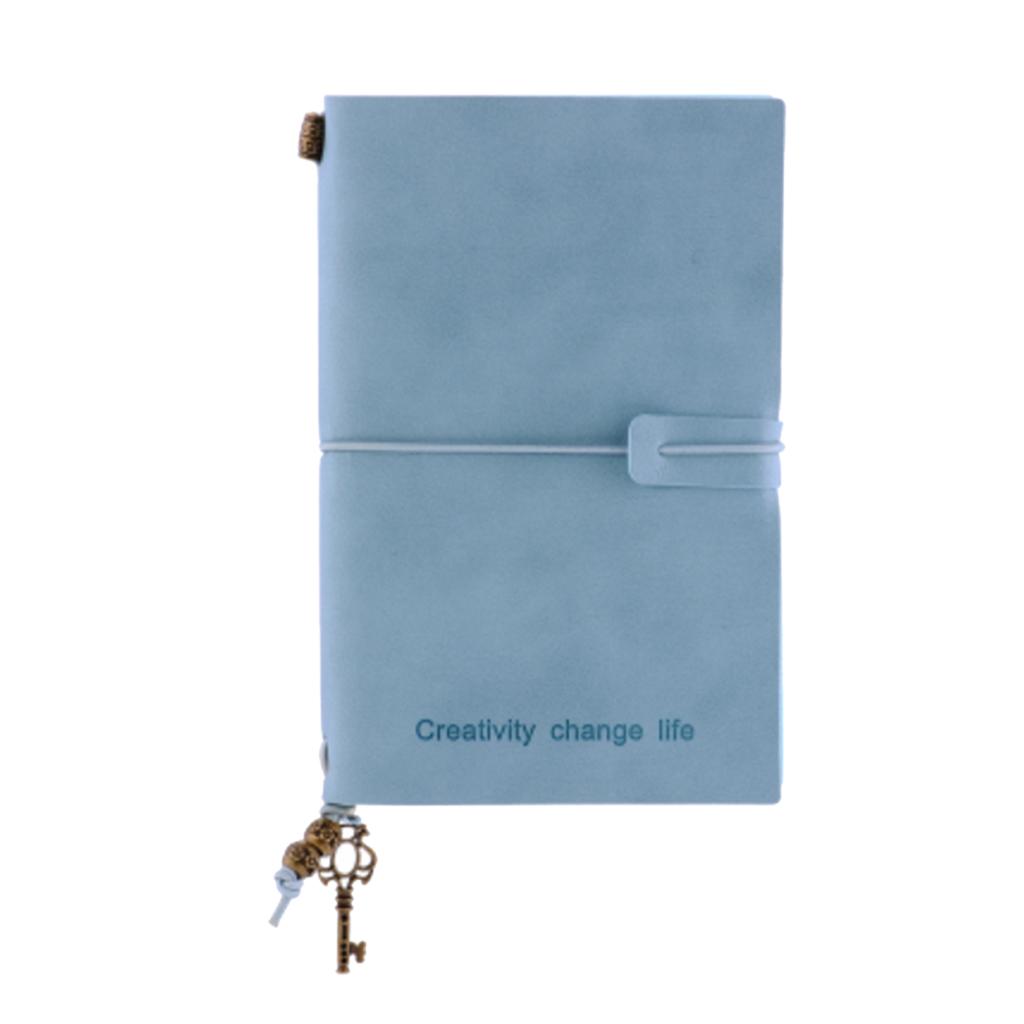 Portable Leather Notebook Blank Page, Travel Journal Diary Notes
