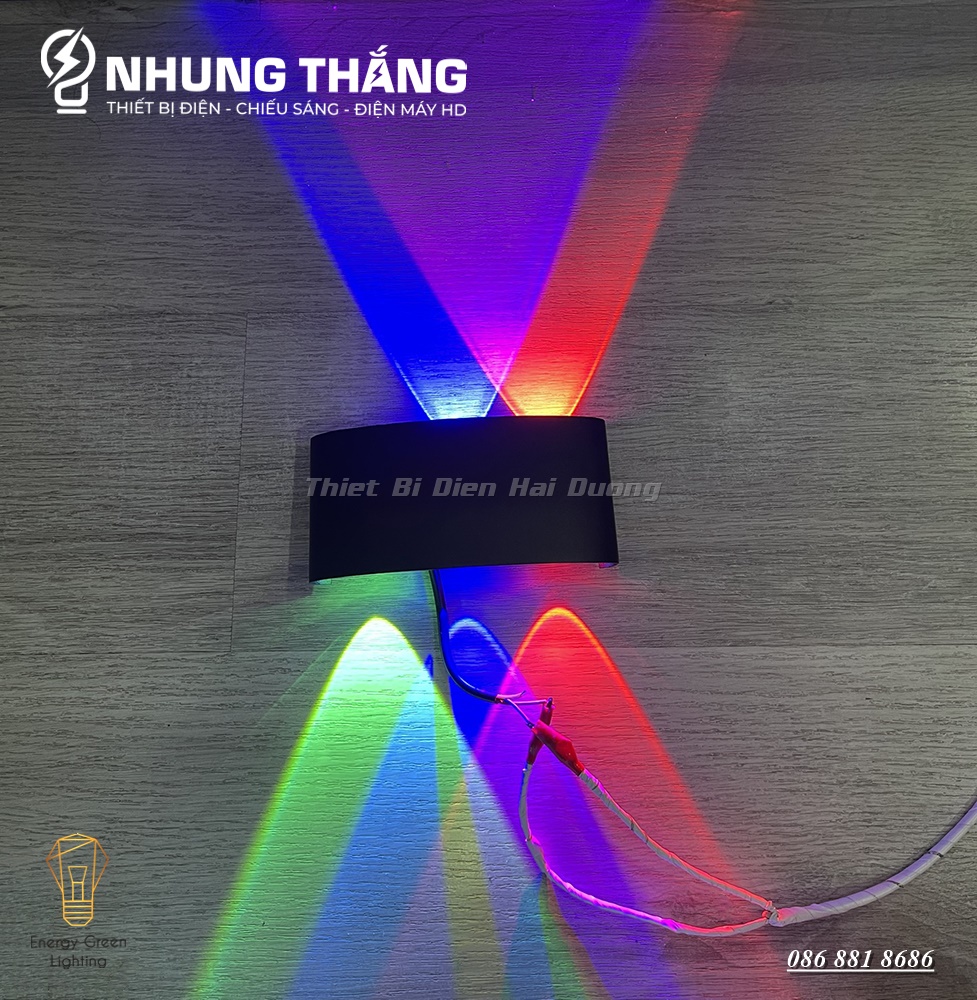 Đèn Hắt Tường Chống Nước 3 Chế Độ Sáng TN188,TN189 - Thân Nhôm - Chip Led Siêu Sáng - Có Video