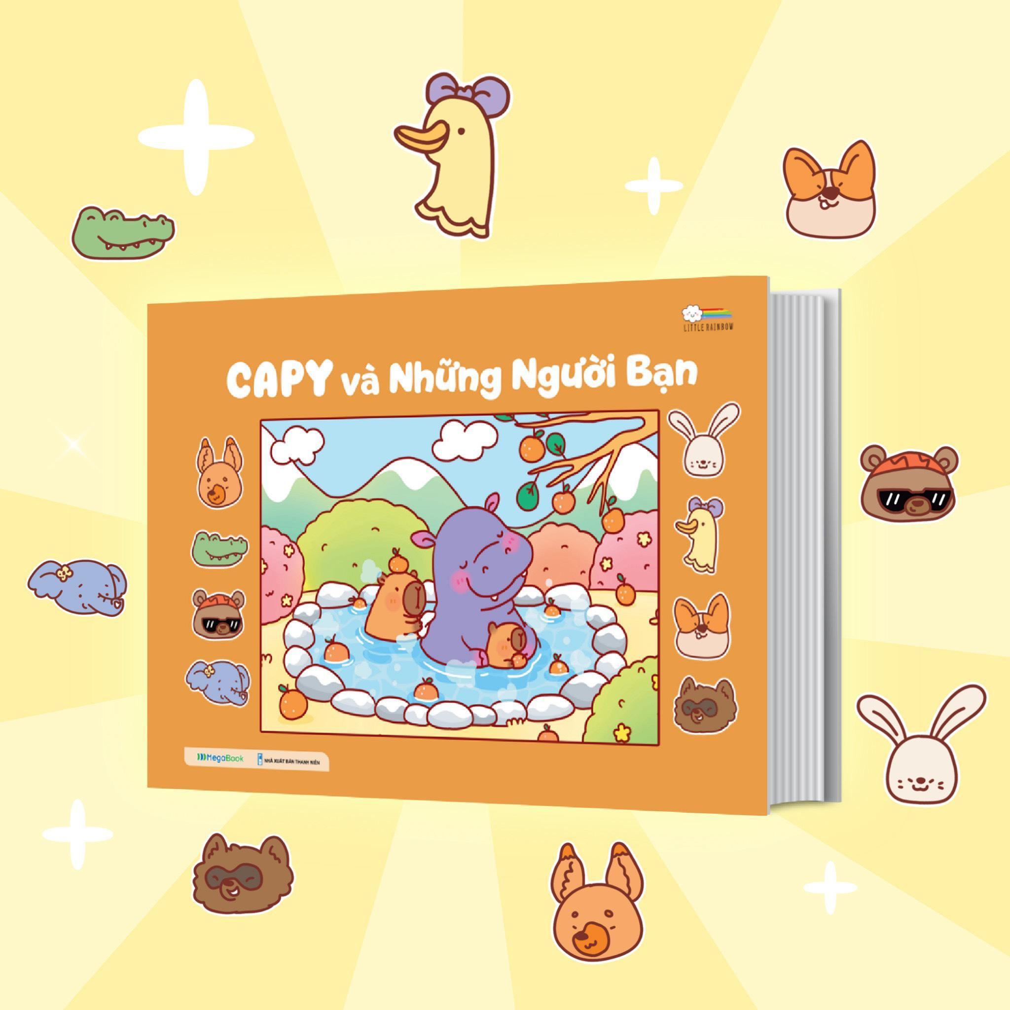 Sách Tô Màu - Capy Và Những Người Bạn - Megabook