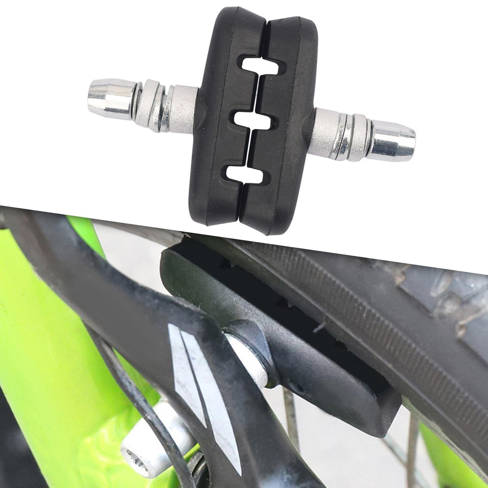 Lightweight Bike Brake Blocks Replacement 1 Pair V Brake Pads for Folding Bicycle