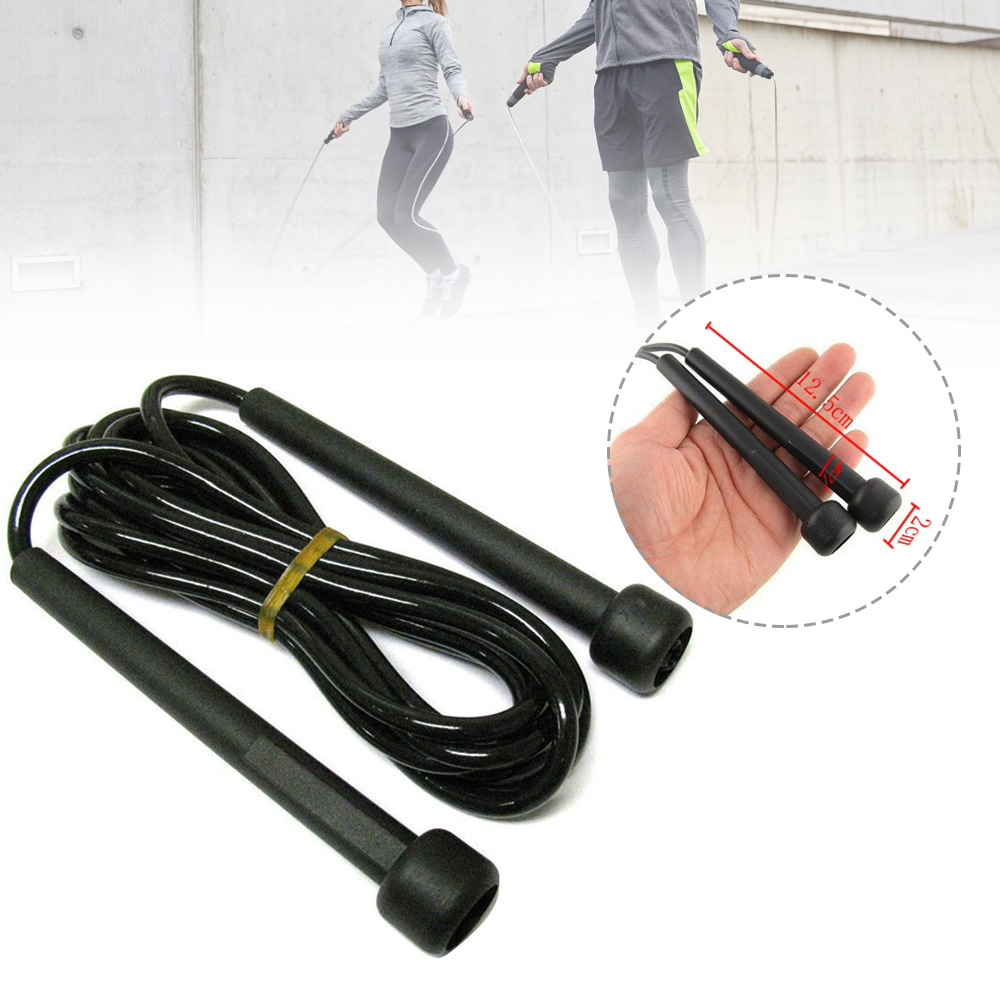 Dây nhảy dây bằng Nhựa đen 2,7m, hàng chất lượng cao