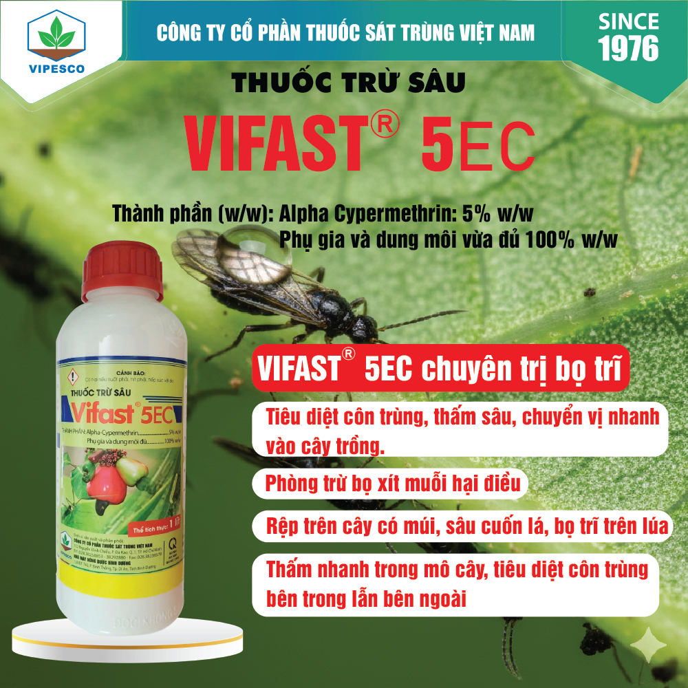 VIFAST 5EC-1000CC PET - TRỊ BỌ TRĨ