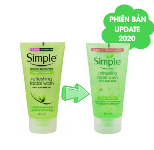 Sữa Rửa Mặt Dạng Gel Simple Refreshing -