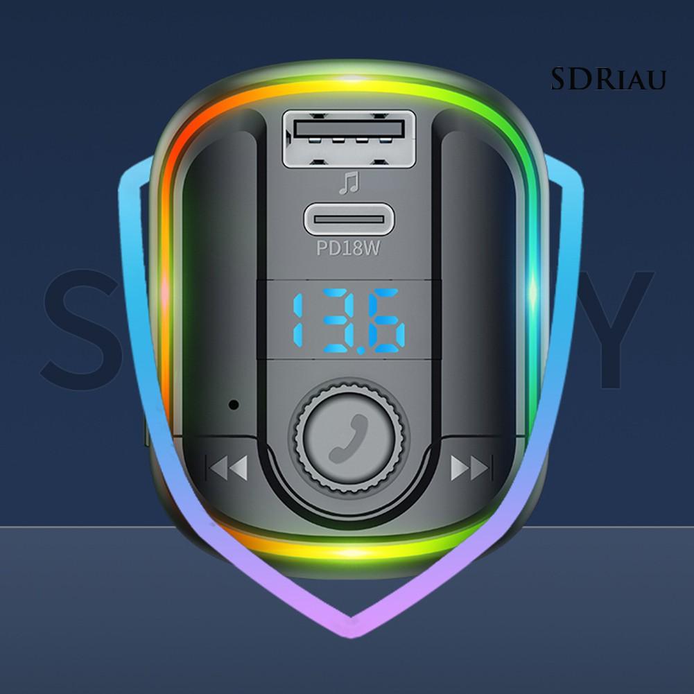 Máy Nghe Nhạc Mp3 Bluetooth 5.0 18w Qcd Kèm Phụ Kiện Cho Xe Ô Tô