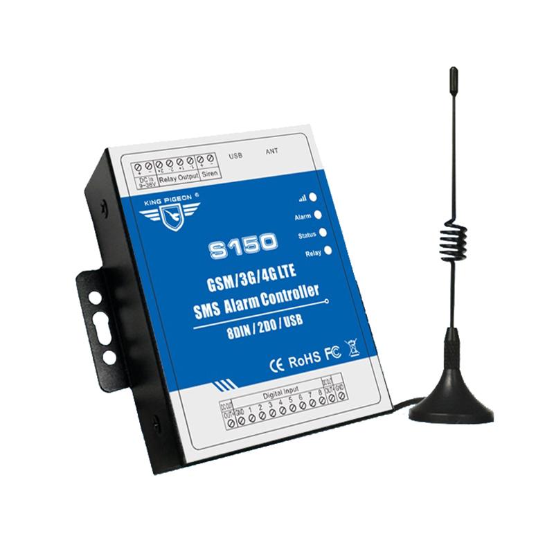 IoT công nghiệp giám sát từ xa GSM 3G 4G Cellular RTU SMS Relay Switch S150 8Din 2Dout Bật/Tắt bằng điện thoại di động