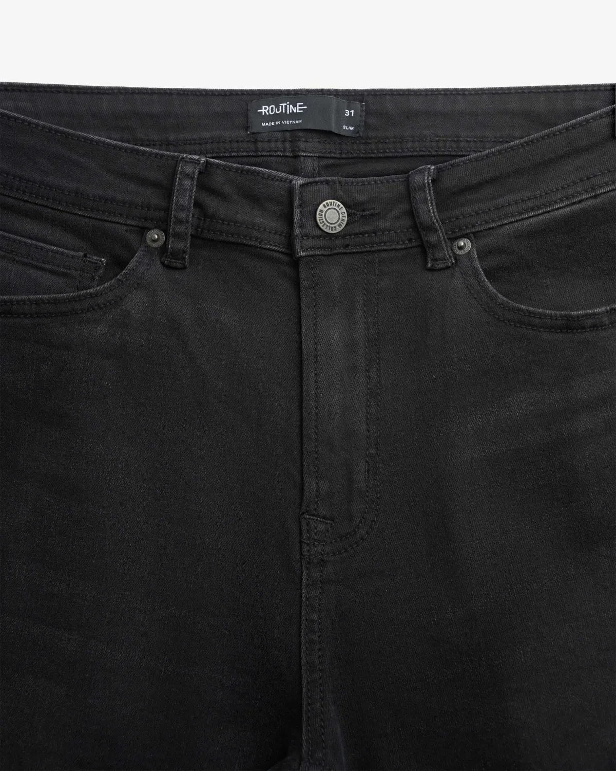 Quần jean nam Màu Xám đậm Form Slim - ROUTINE 10F25DPA034