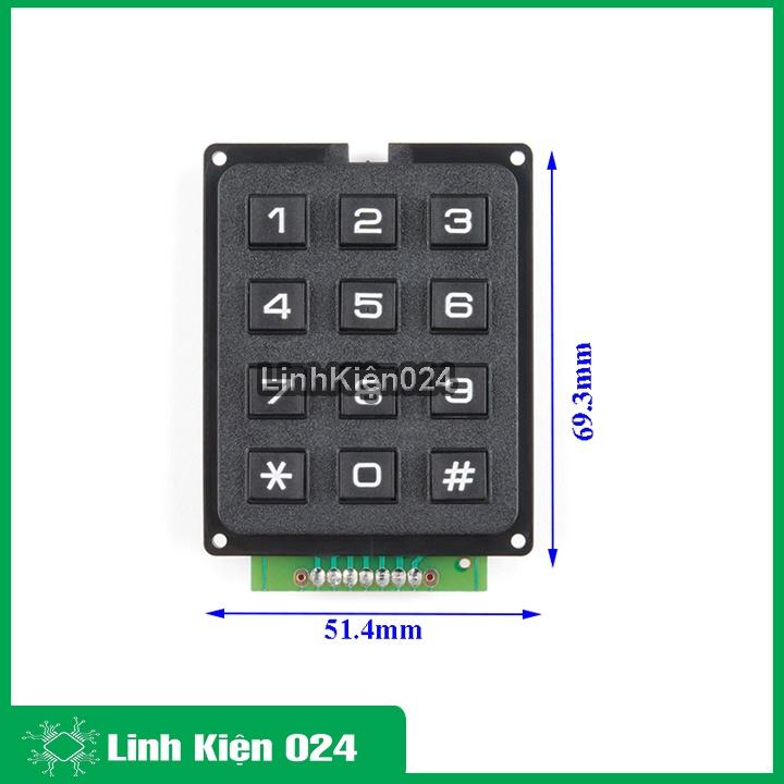 Bàn Phím Ma Trận MCU Công Nghiệp Phím Nổi