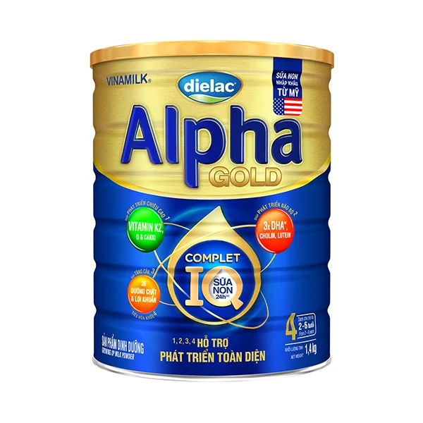 HỘP SỮA BỘT VINAMILK DIELAC ALPHA GOLD IQ 4 ̣